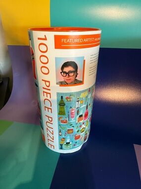 1000 Piece Puzzle in Blue and Orange - Featured Artist Edition